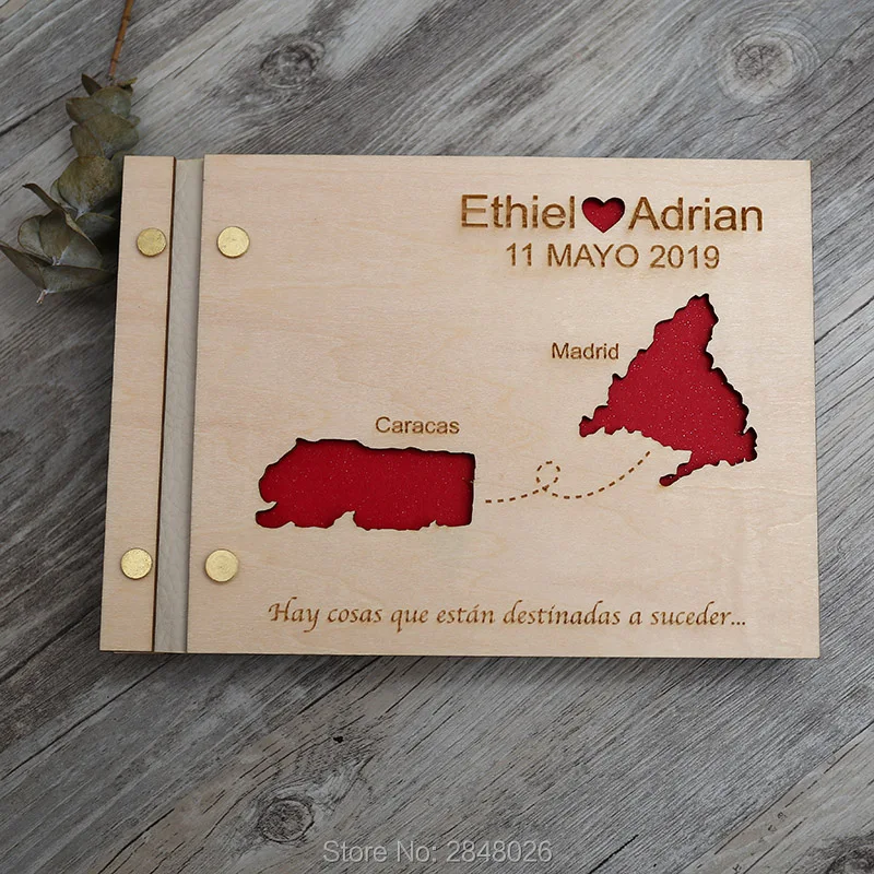 Map engraved wedding guestbook - Custom Star Map recensie en prijs