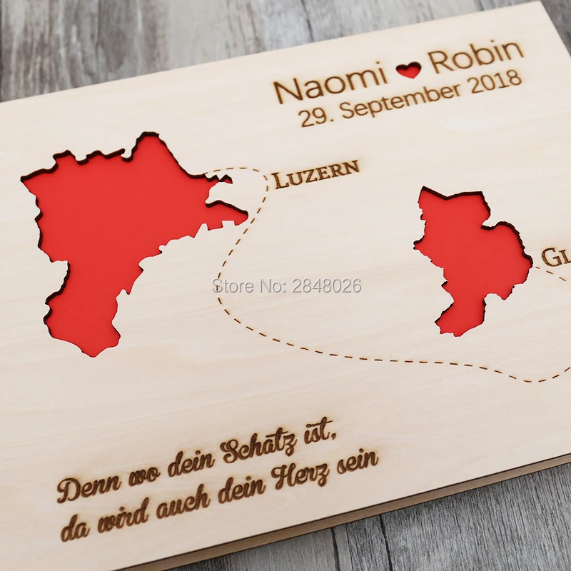 Rustic personalized wedding gu - Custom Star Map recensie en prijs