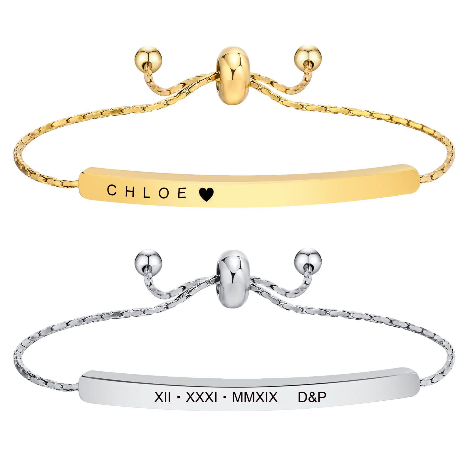 Personalized Engraved Bar Brac - Coordinates Bracelet recensie en prijs