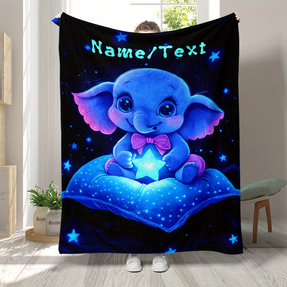 Personalized Cute Blue Elephan - Custom Night Sky recensie en prijs