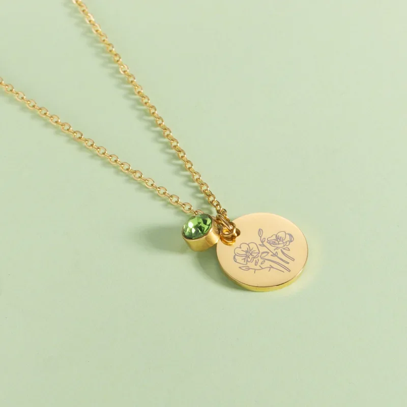 Birth Month Flowers Clipart Fl - Birth Flower Necklace recensie en prijs