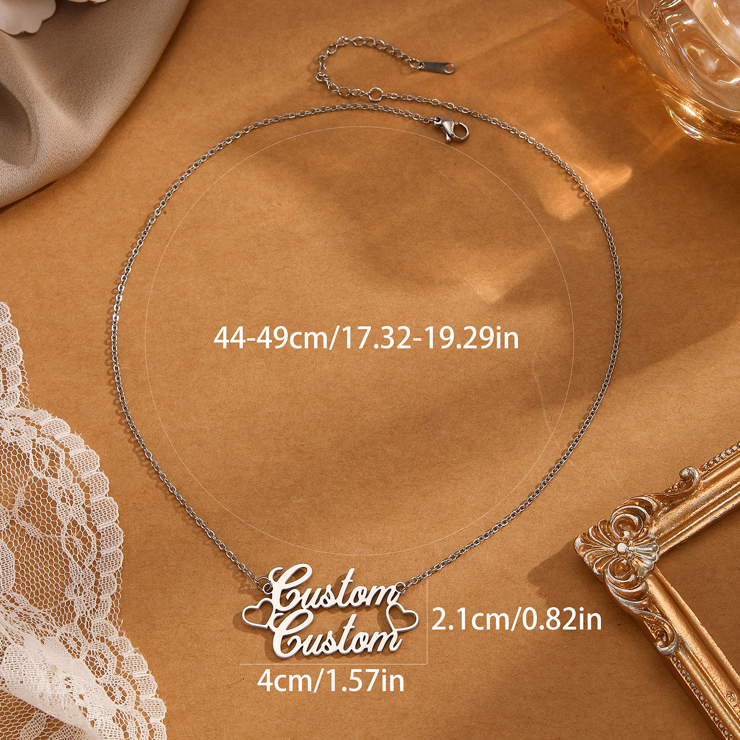 1pc Stainless Steel Customized - Name Necklace Custom recensie en prijs