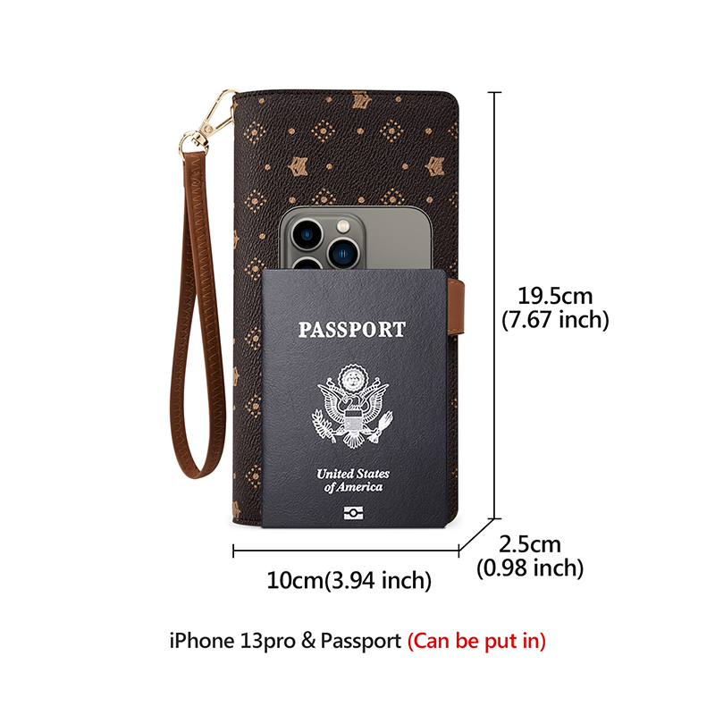 FOXER Women Long Wallet Card & - Monogram Keychain Leather recensie en prijs