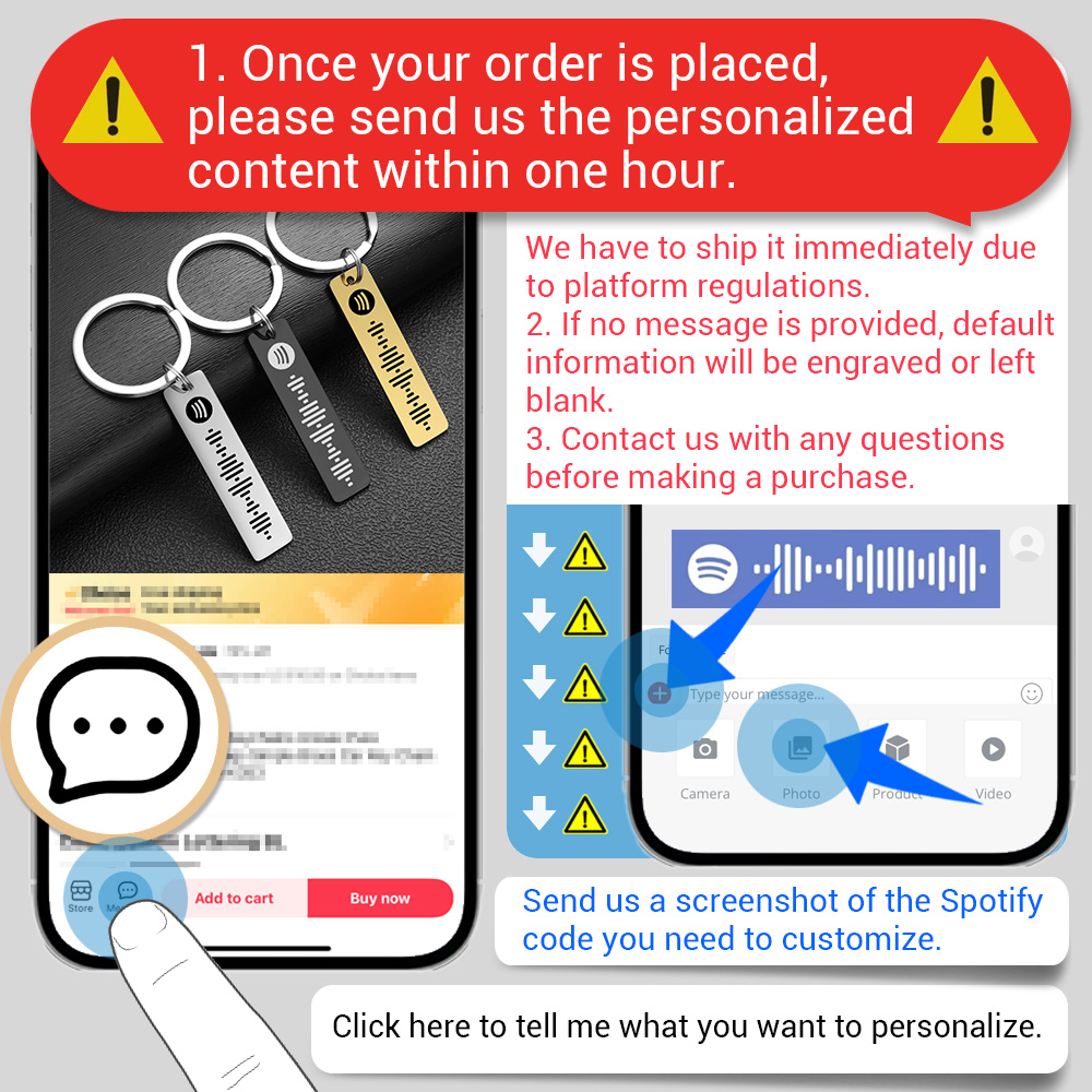 Personalized Spotify Code Keyc - Initial Ring Custom recensie en prijs