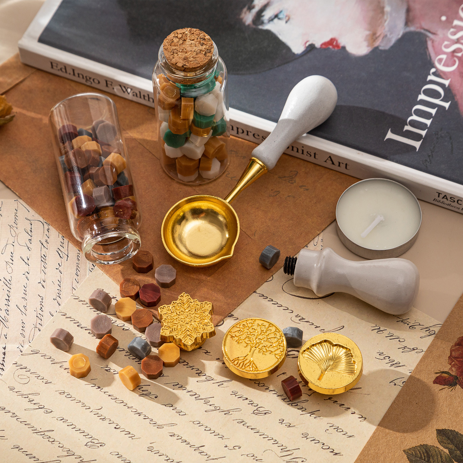 【HOT】Wax Seal Stamp Kit with 3 - Wax Seal Letter Kit recensie en prijs