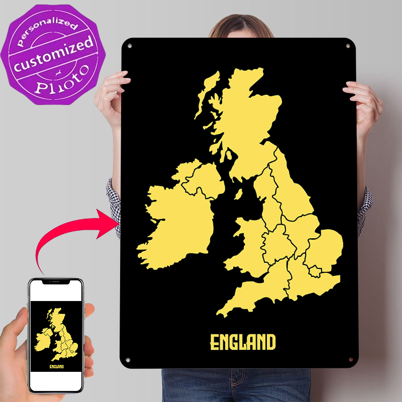 Map of England Printed Poster  - Custom Map Poster recensie en prijs