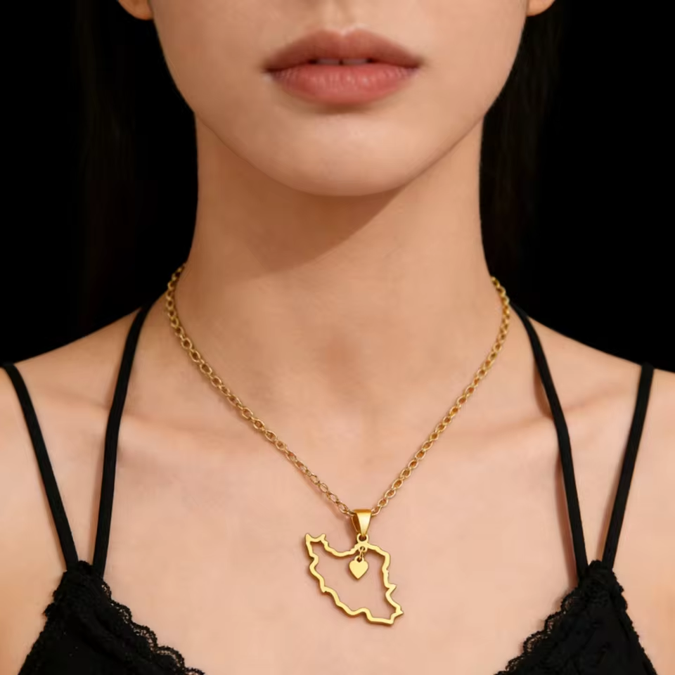 Lucktune Iran Map Pendant Neck - Custom Star Map recensie en prijs