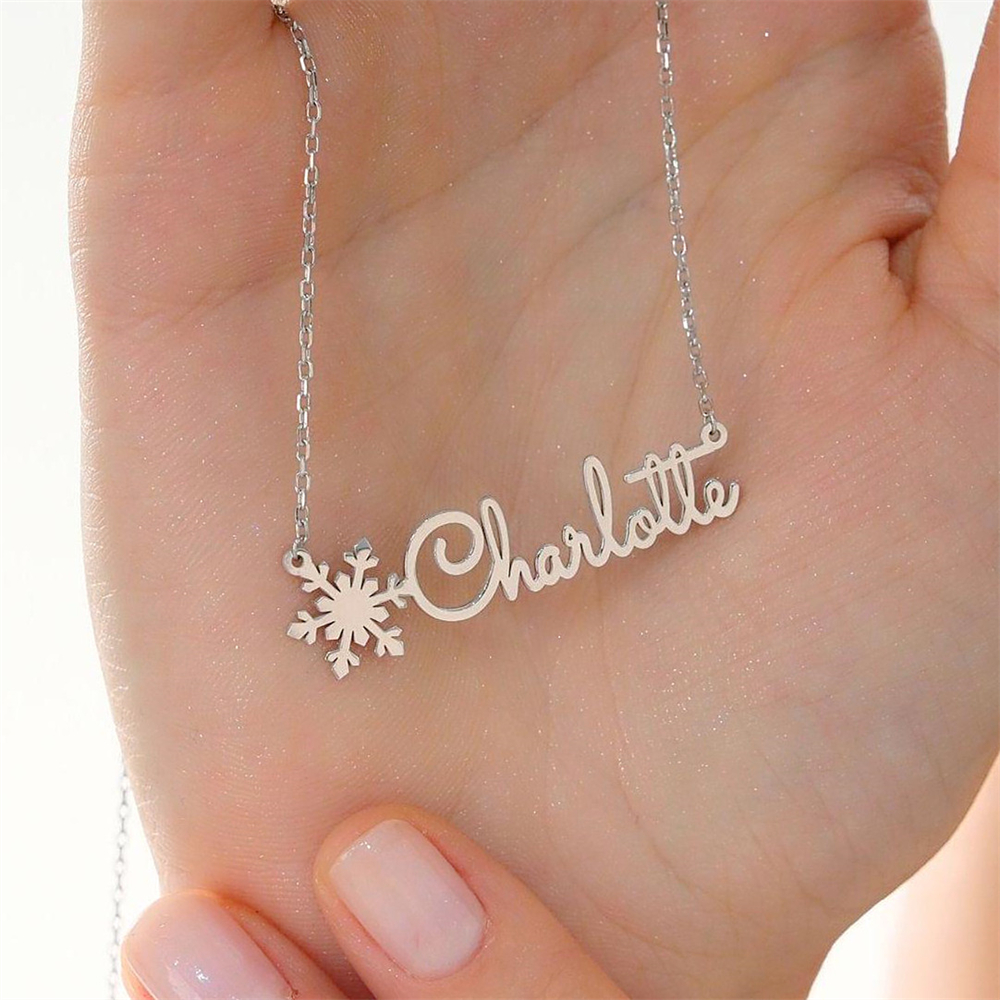 Custom Simple Name Necklace St - Birth Flower Necklace recensie en prijs