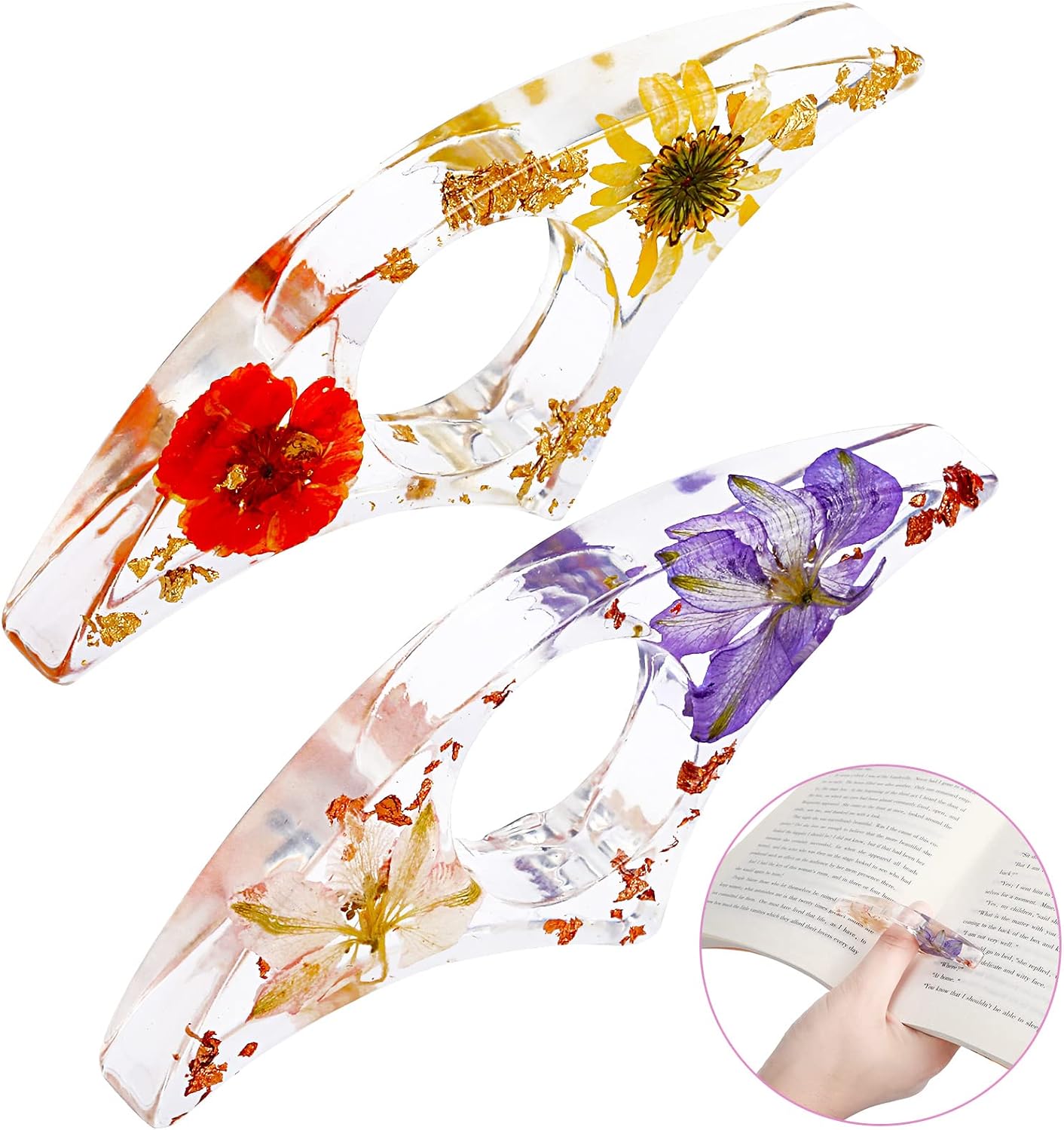 2 Pcs Dried Flower Resin Book  - Dried Flower Bookmark recensie en prijs
