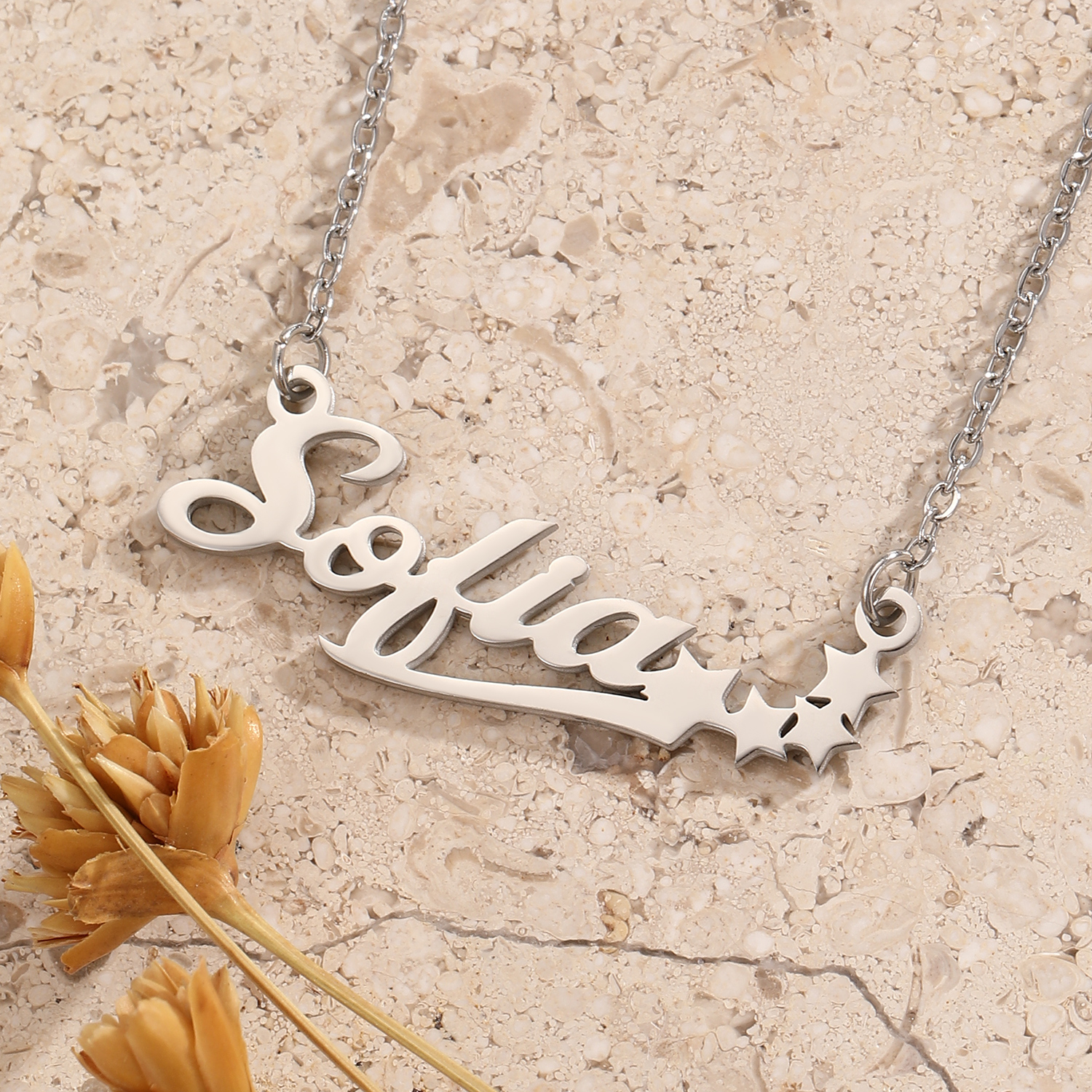 Stainless Steel Star Letter Pe - Name Necklace Custom recensie en prijs