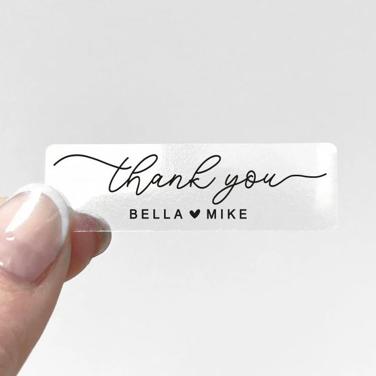 Custom Transparent Sticker Per - Personalised Candle Label recensie en prijs