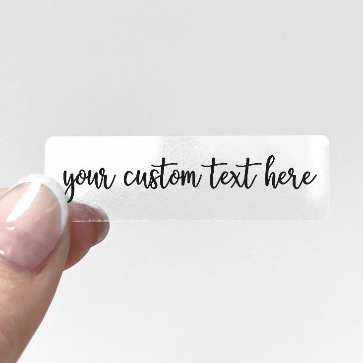 Custom Transparent Sticker Per - Personalised Candle Label recensie en prijs