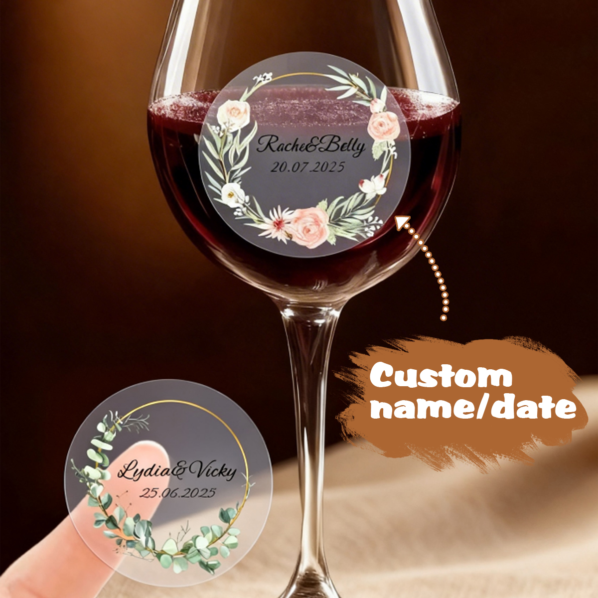 54-540Pcs Clear Personalized W - Personalised Candle Label recensie en prijs