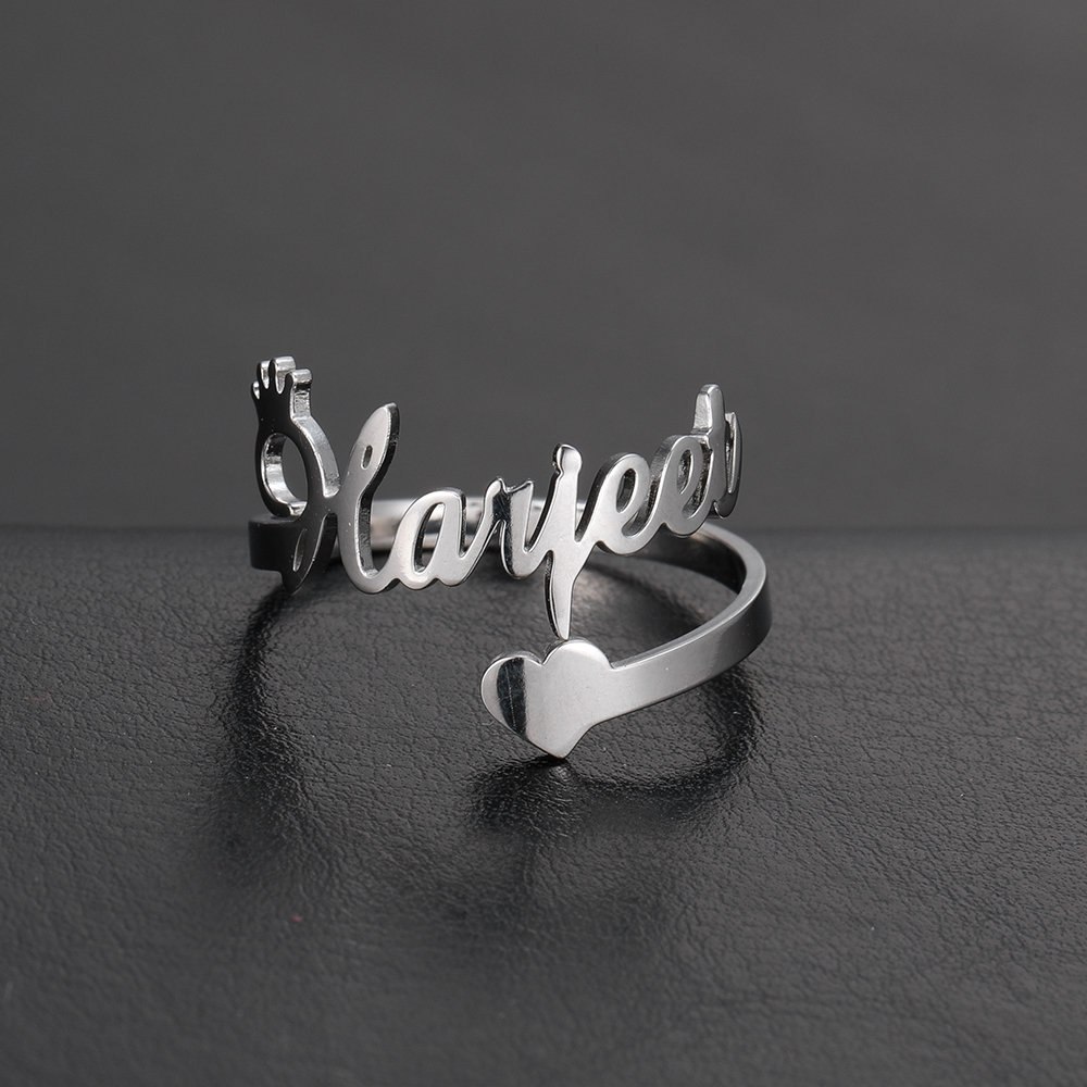 Custom Double Name Rings for W - Initial Ring Custom recensie en prijs