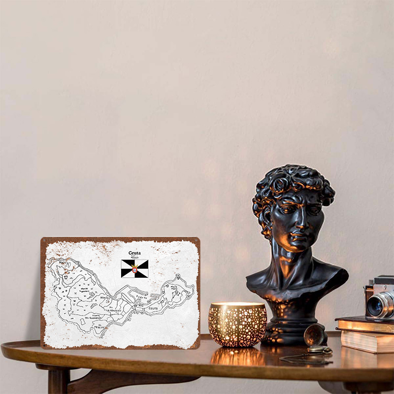 Handdrawn Map of Ceuta. Poster - Custom Map Poster recensie en prijs