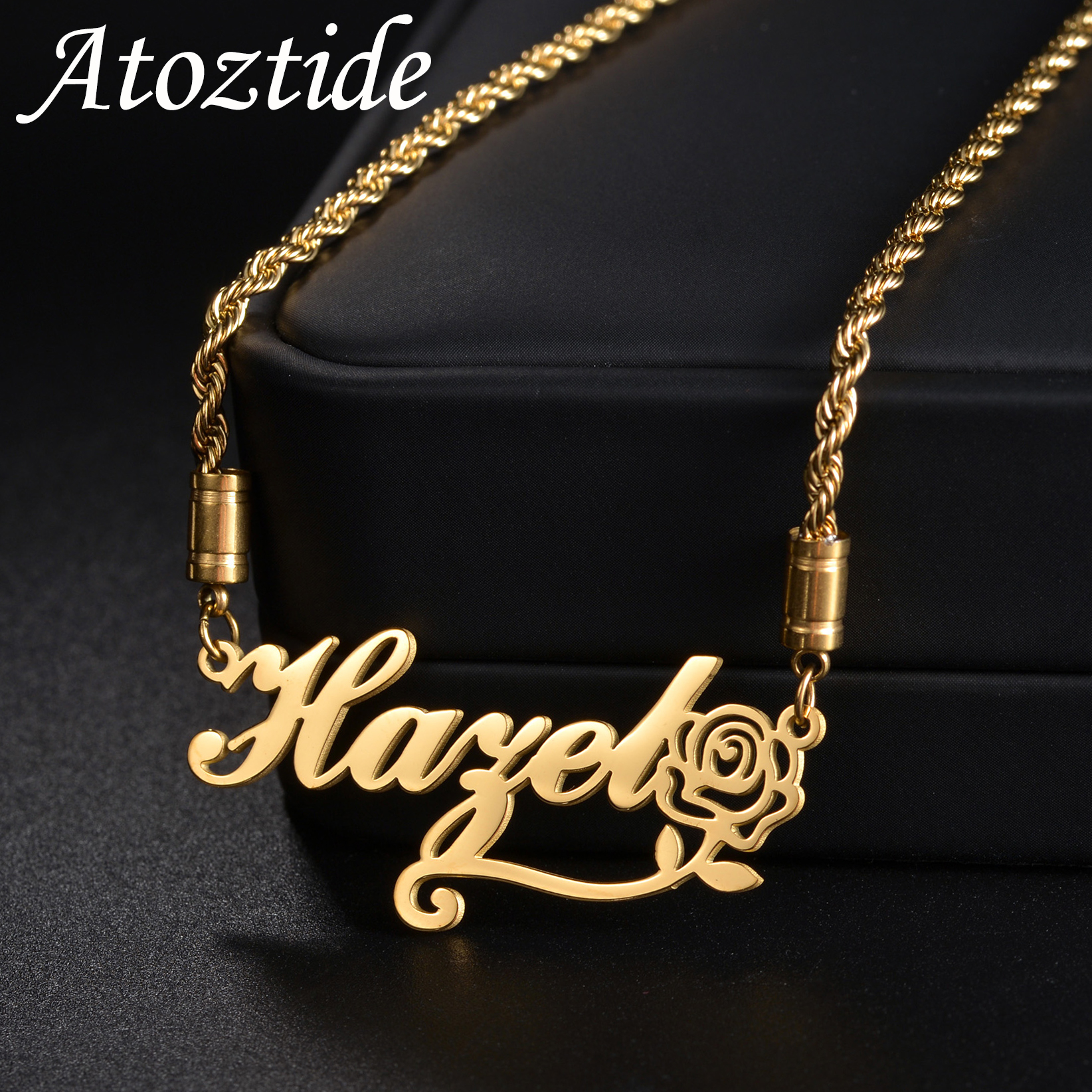 Atoztide Personalized Custom N - Birth Flower Necklace recensie en prijs
