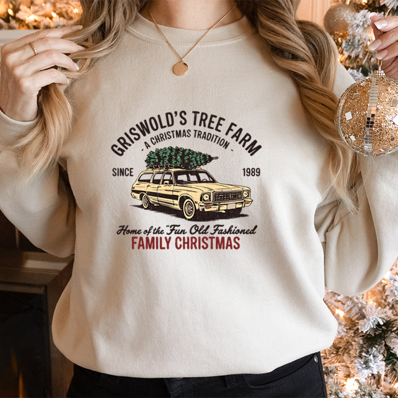 Family Christmas Tree Farm Gra - Family Tree Print recensie en prijs