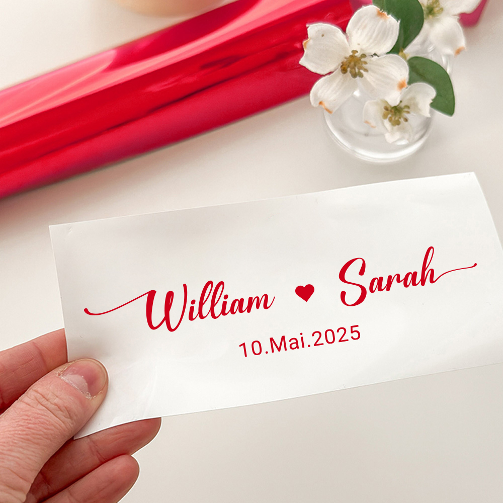 Custom Name Decals for Wedding - Personalized Name Box recensie en prijs