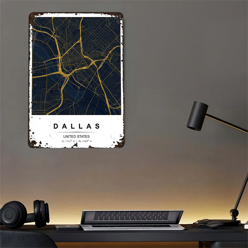 Dallas City Map Art Printed Po - Custom Map Poster recensie en prijs
