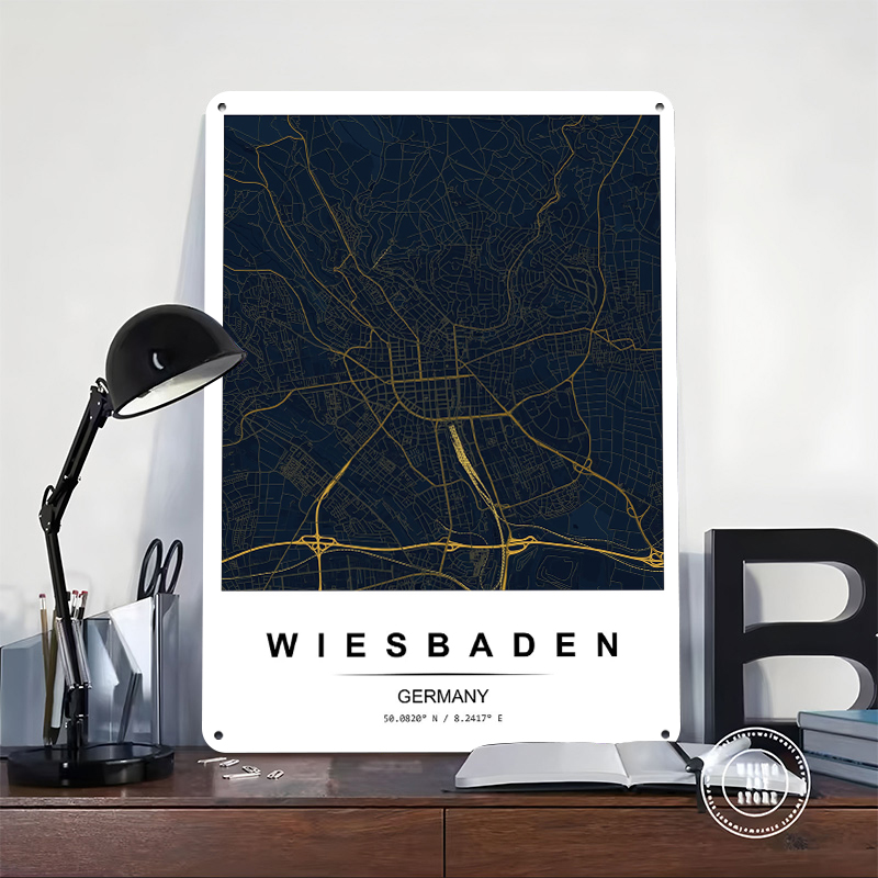 Wiesbaden City Map Printed Pos - Custom Map Poster recensie en prijs