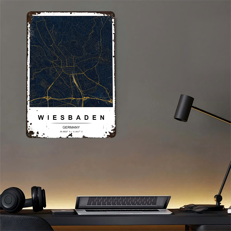 Wiesbaden City Map Printed Pos - Custom Map Poster recensie en prijs