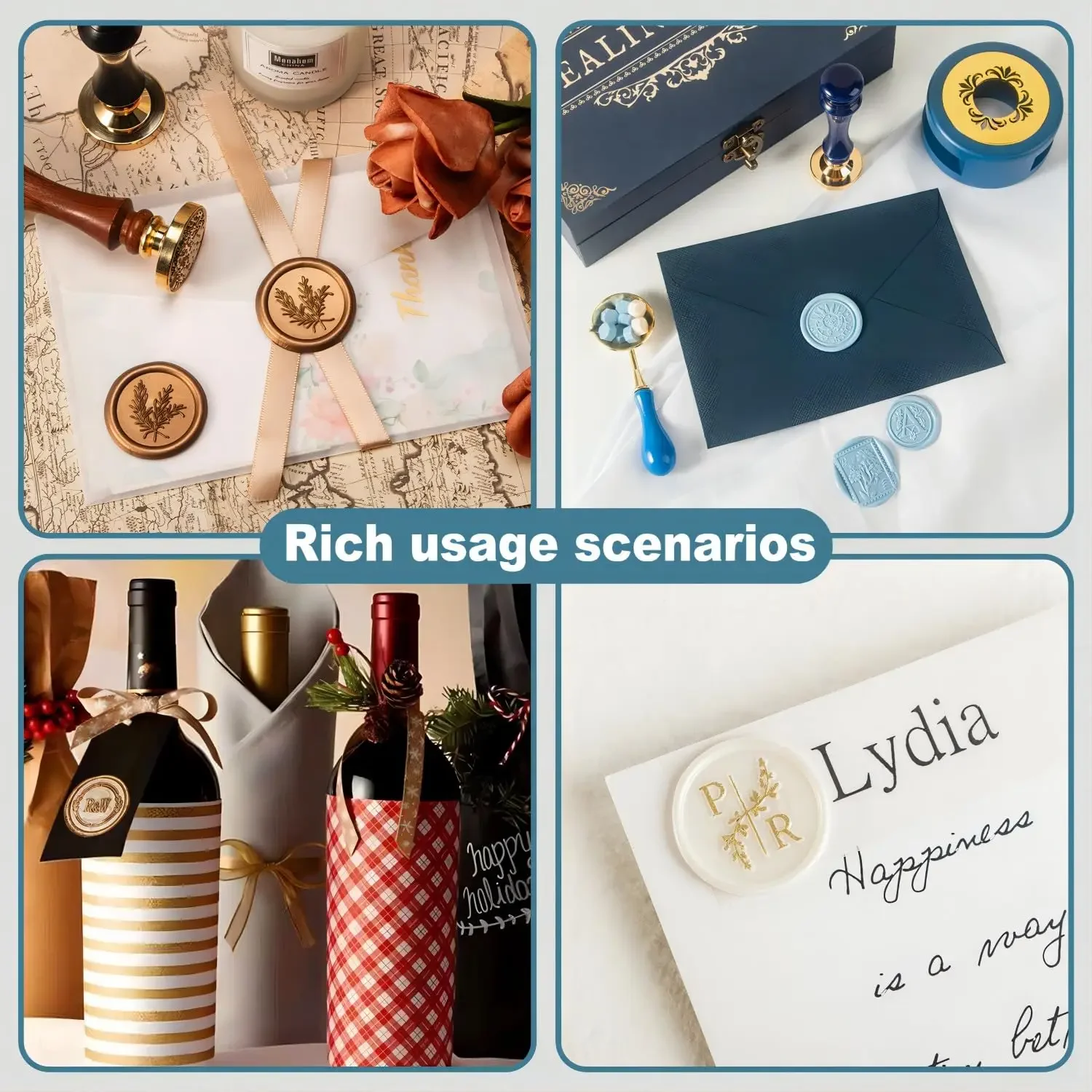 Custom Wax Seal Stamp Kit Doub - Wax Seal Letter Kit recensie en prijs