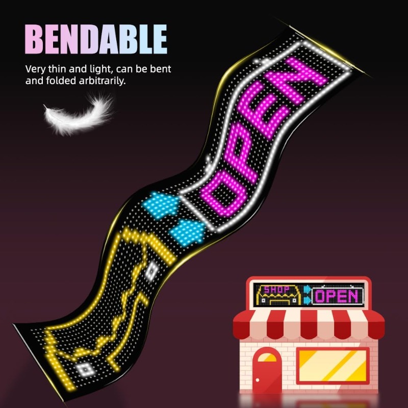 Programmable LED Sign Scrollin - Custom Map Poster recensie en prijs