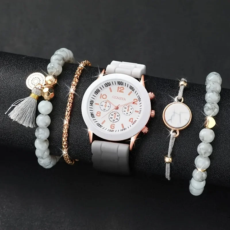 5pcs/Set Chic Women's Quartz W - Coordinates Bracelet recensie en prijs