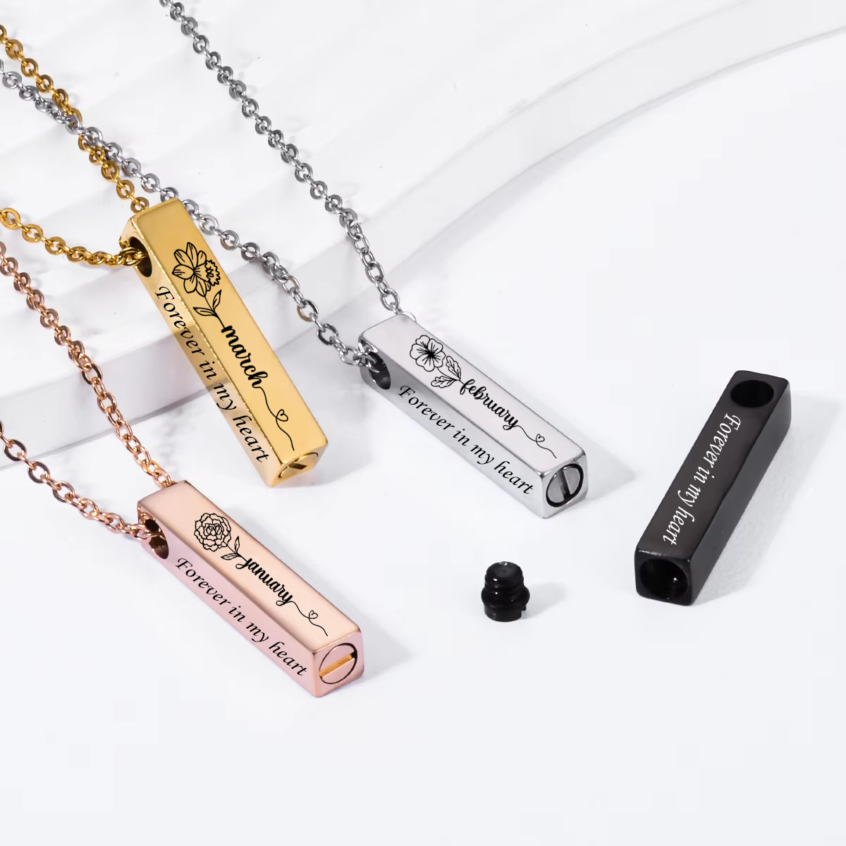 Birth Flower Urn Necklace For  - Birth Flower Necklace recensie en prijs
