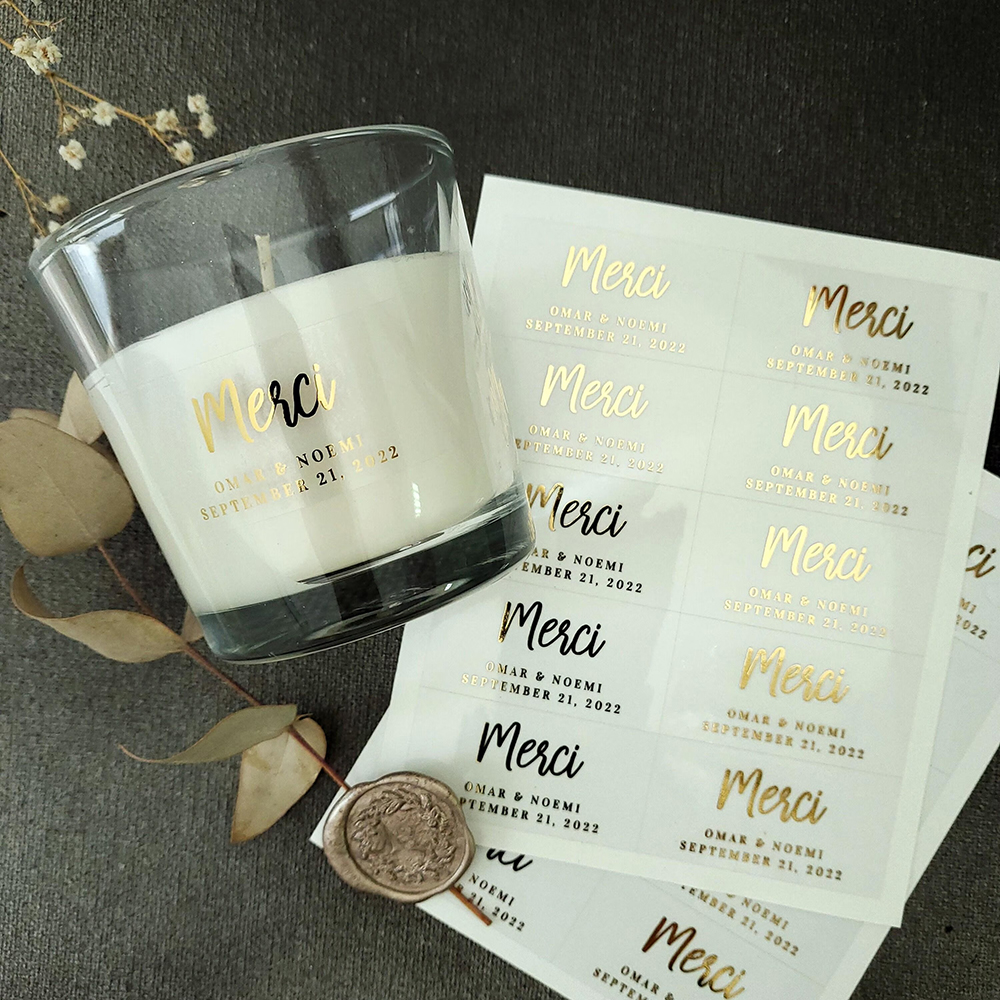 100pcs Custom Transparent Labe - Personalised Candle Label recensie en prijs