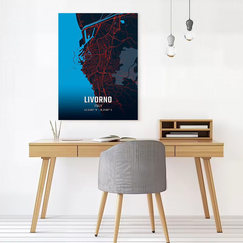 Livorno City Map Printed Canva - Custom Map Poster recensie en prijs