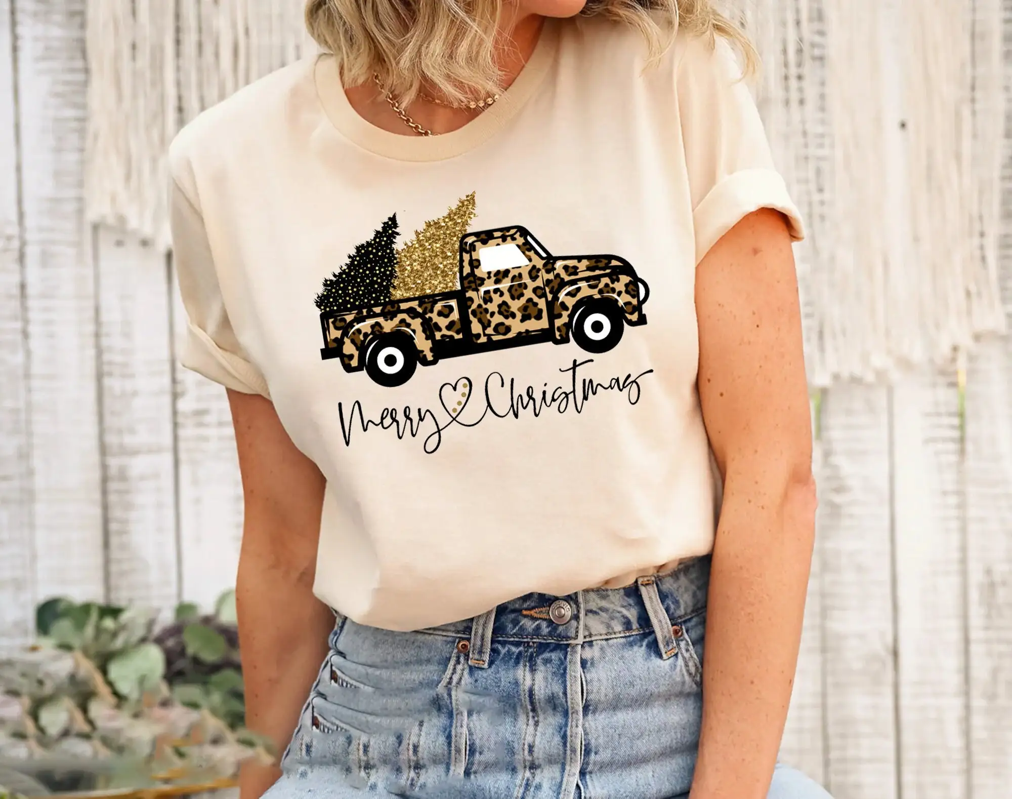Christmas Truck T Shirt Leopar - Family Tree Print recensie en prijs