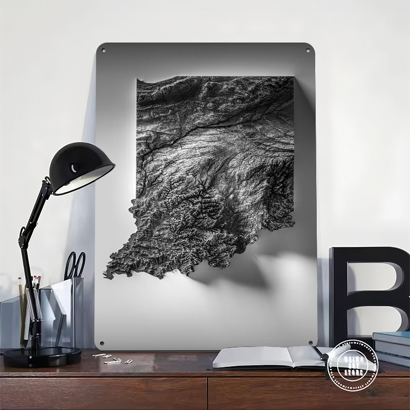 Indiana Topographic Map Printe - Custom Map Poster recensie en prijs