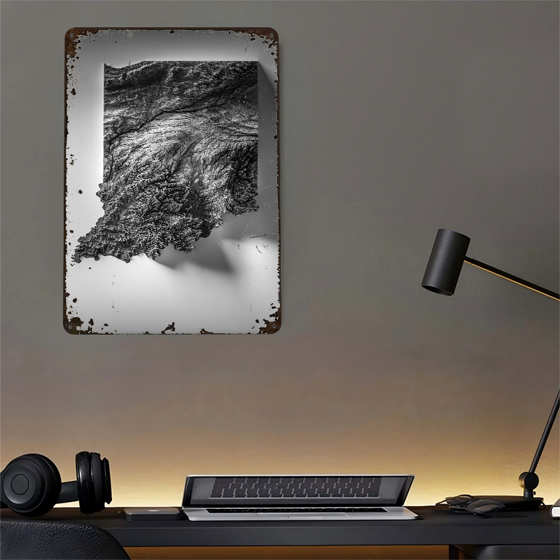 Indiana Topographic Map Printe - Custom Map Poster recensie en prijs