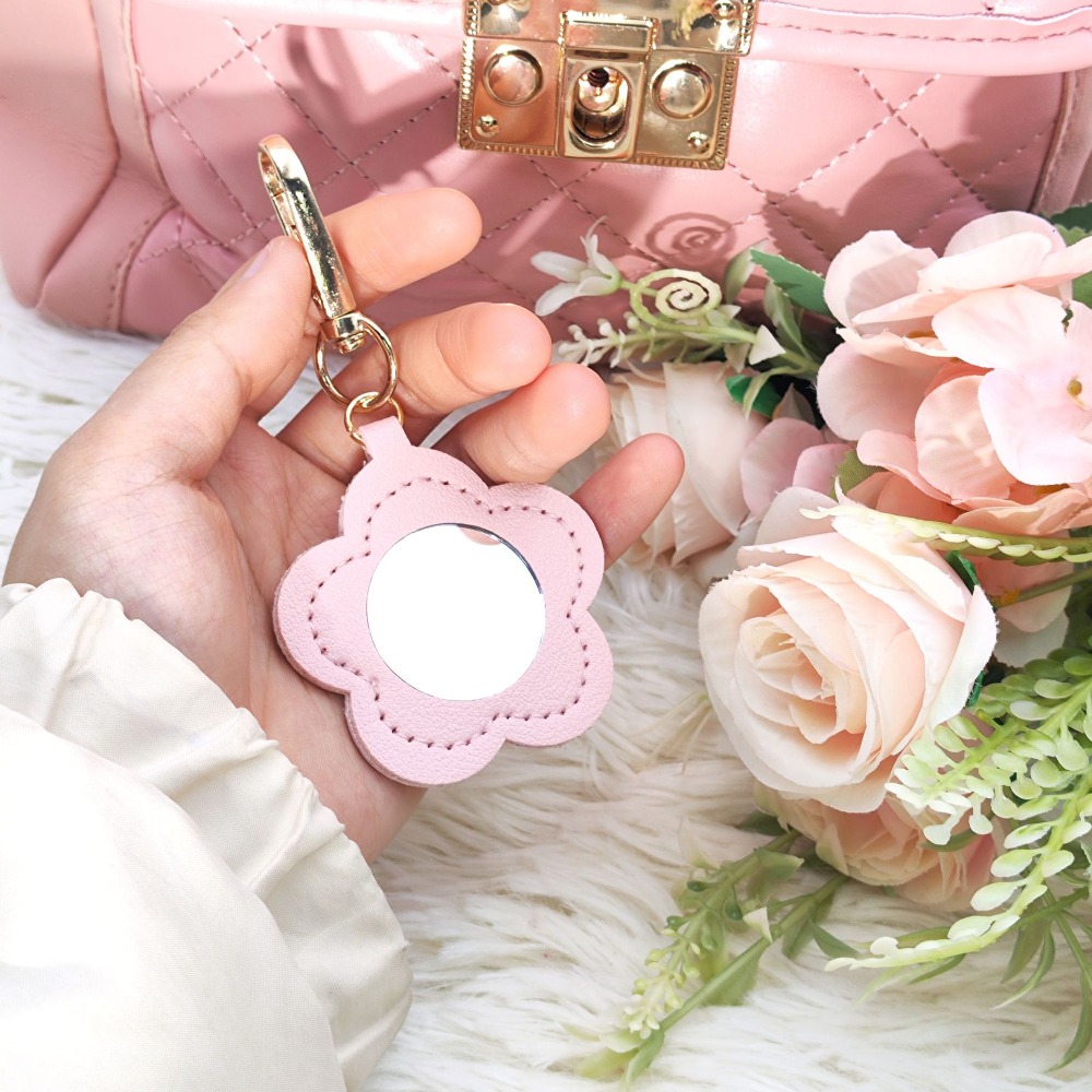 Flower Petal Shaped Mirror Bag - Initial Ring Custom recensie en prijs