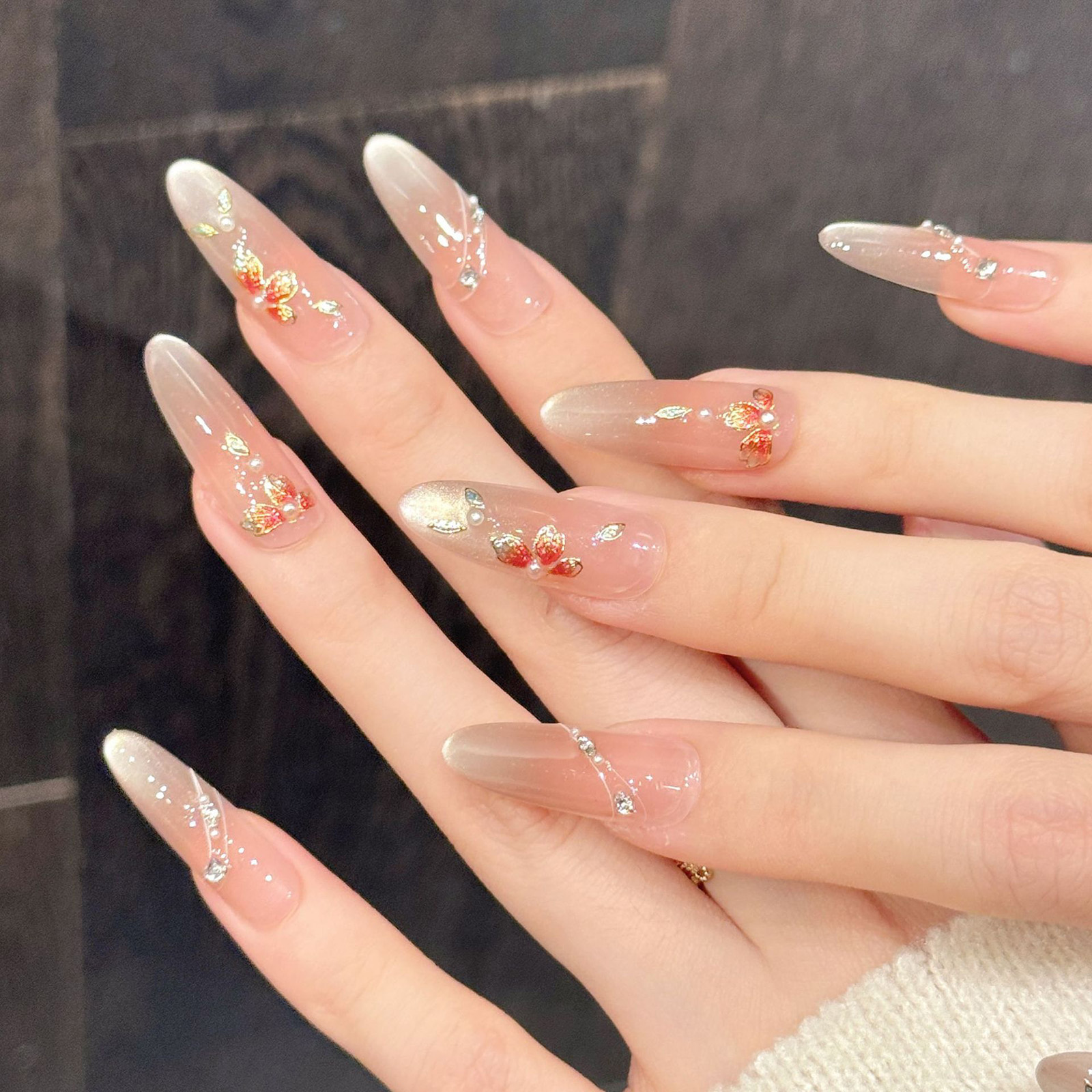 10pcs Handmade Fake Nails Pres - Pressed Flower Art recensie en prijs