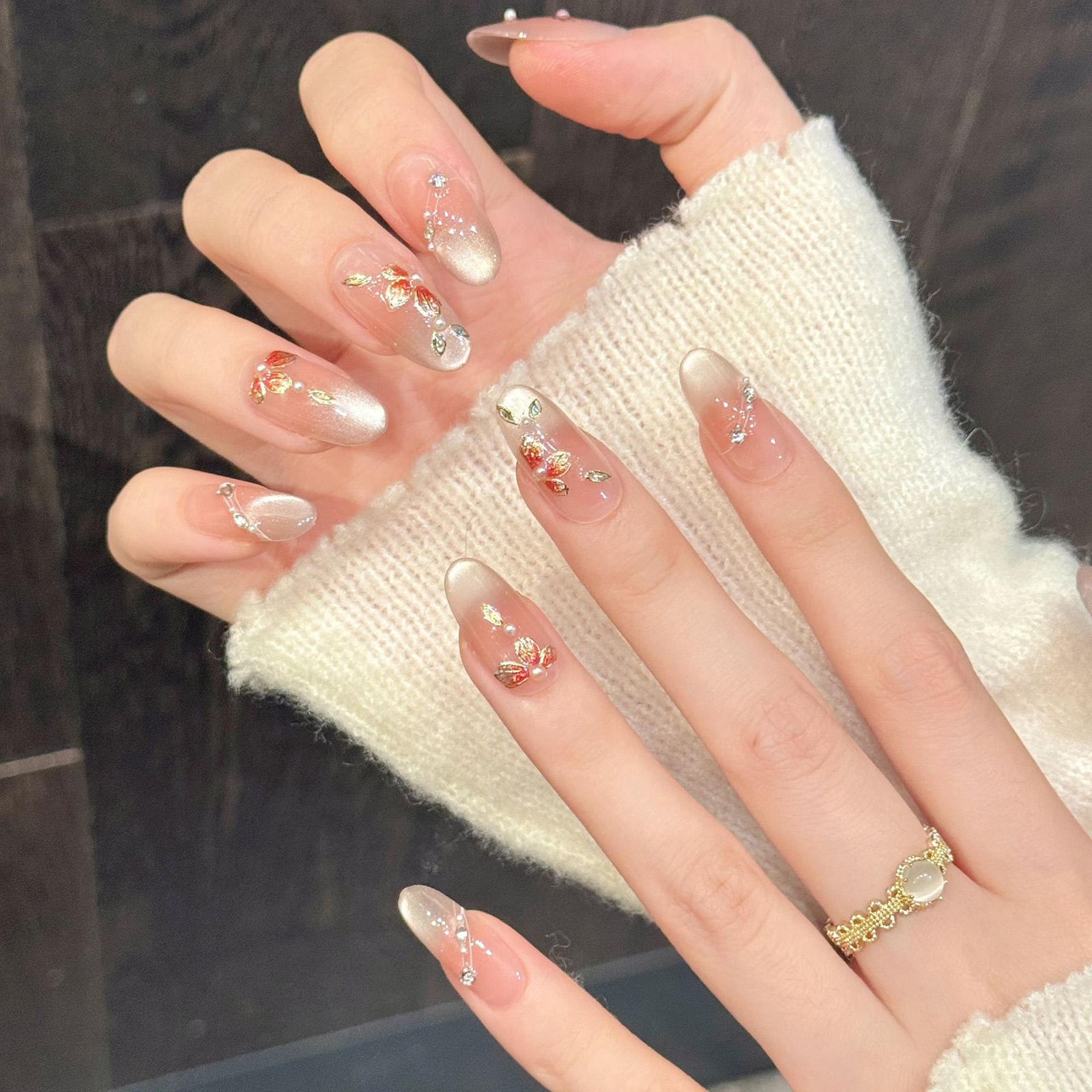 10pcs Handmade Fake Nails Pres - Pressed Flower Art recensie en prijs