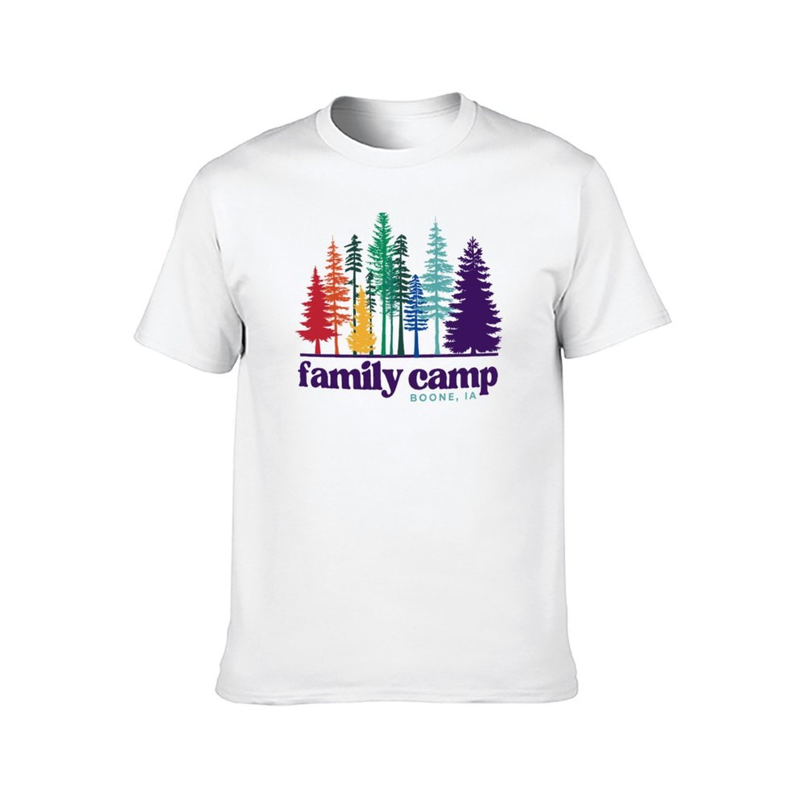 Family Camp Rainbow Trees T-Sh - Family Tree Print recensie en prijs