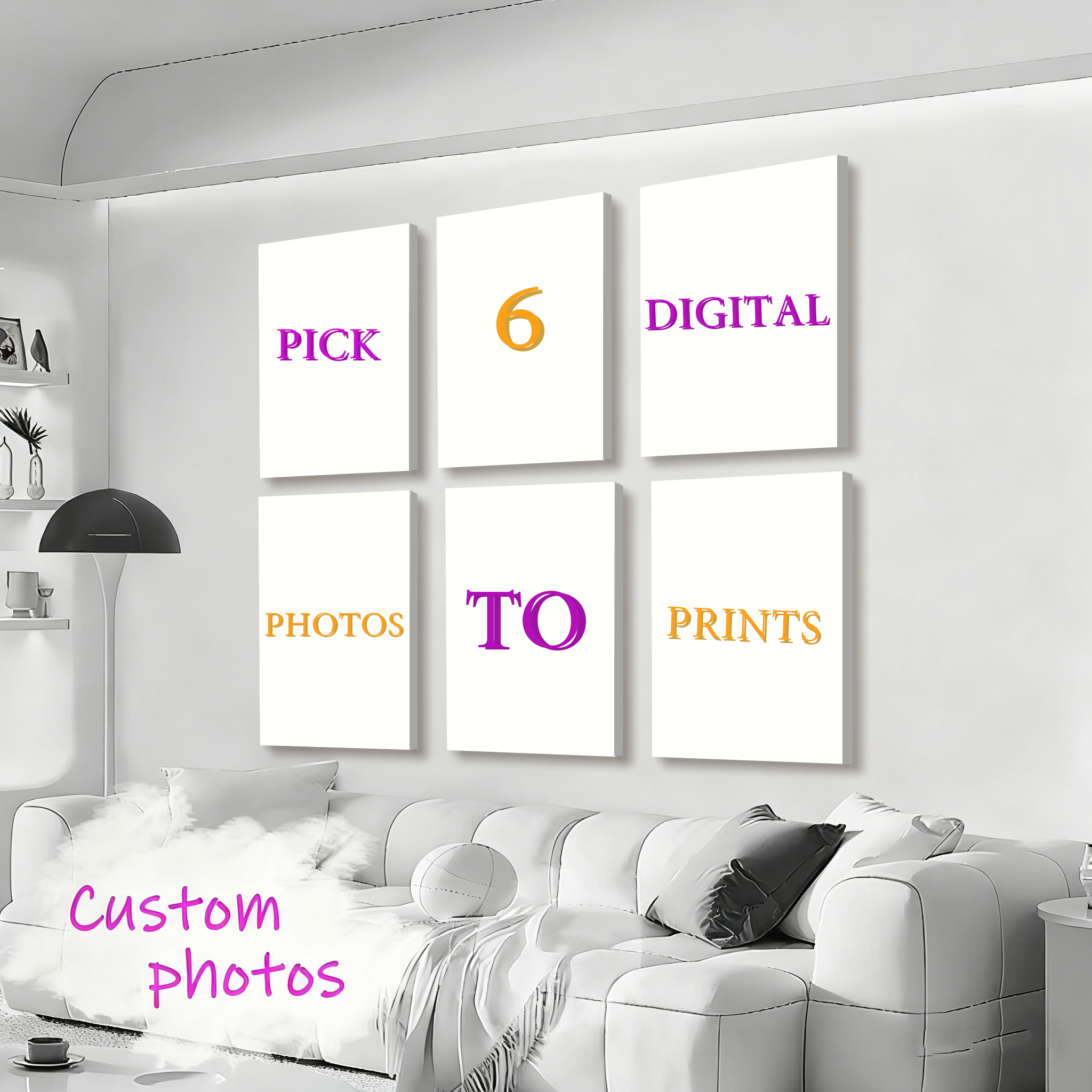 6pcs/set Custom Canvas Prints  - Pet Portrait Custom recensie en prijs