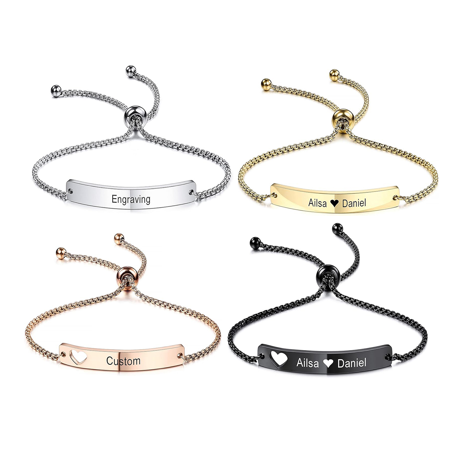 Personalized Engraved Bar Brac - Coordinates Bracelet recensie en prijs