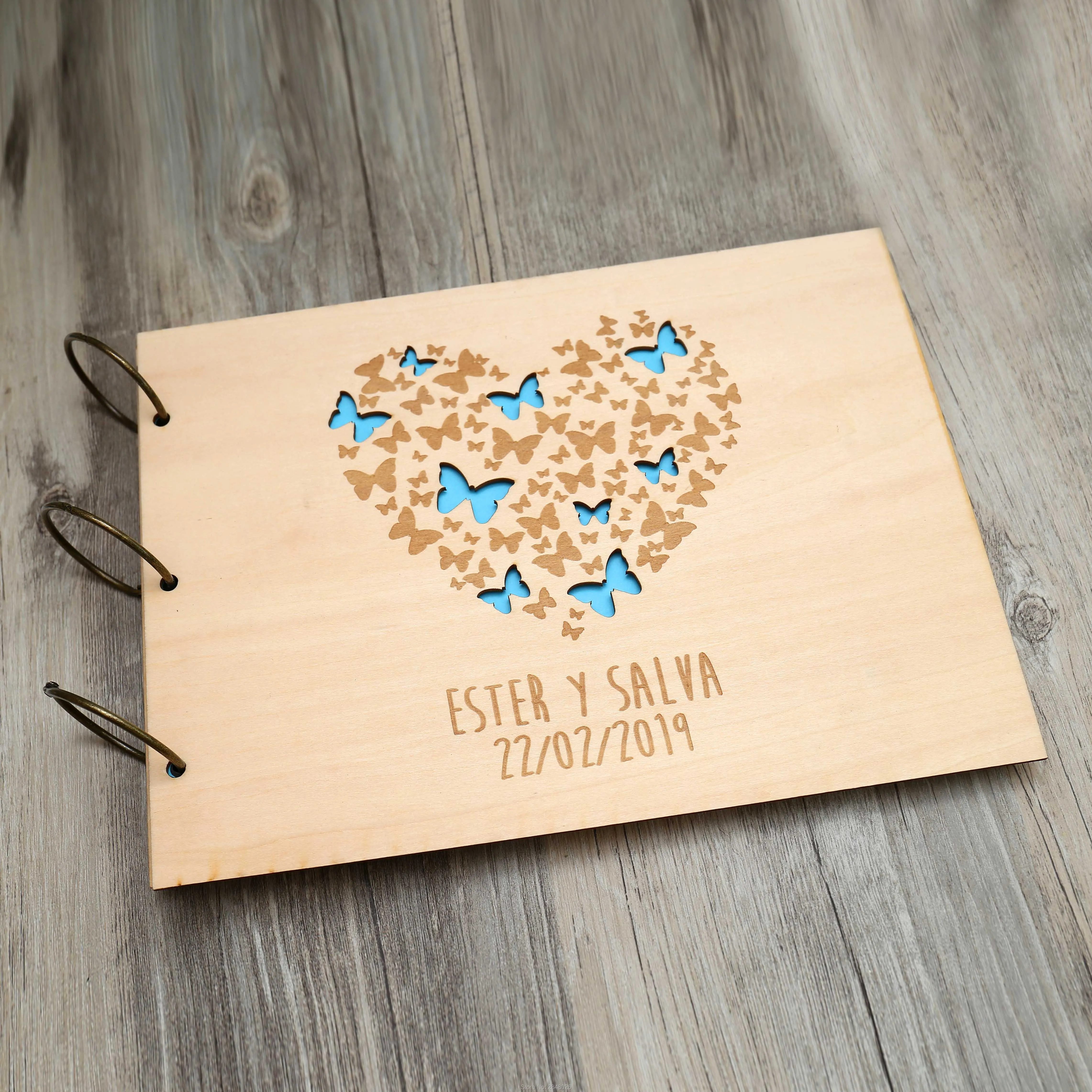 Rustic engraved  Heart  weddin - Custom Photo Book recensie en prijs