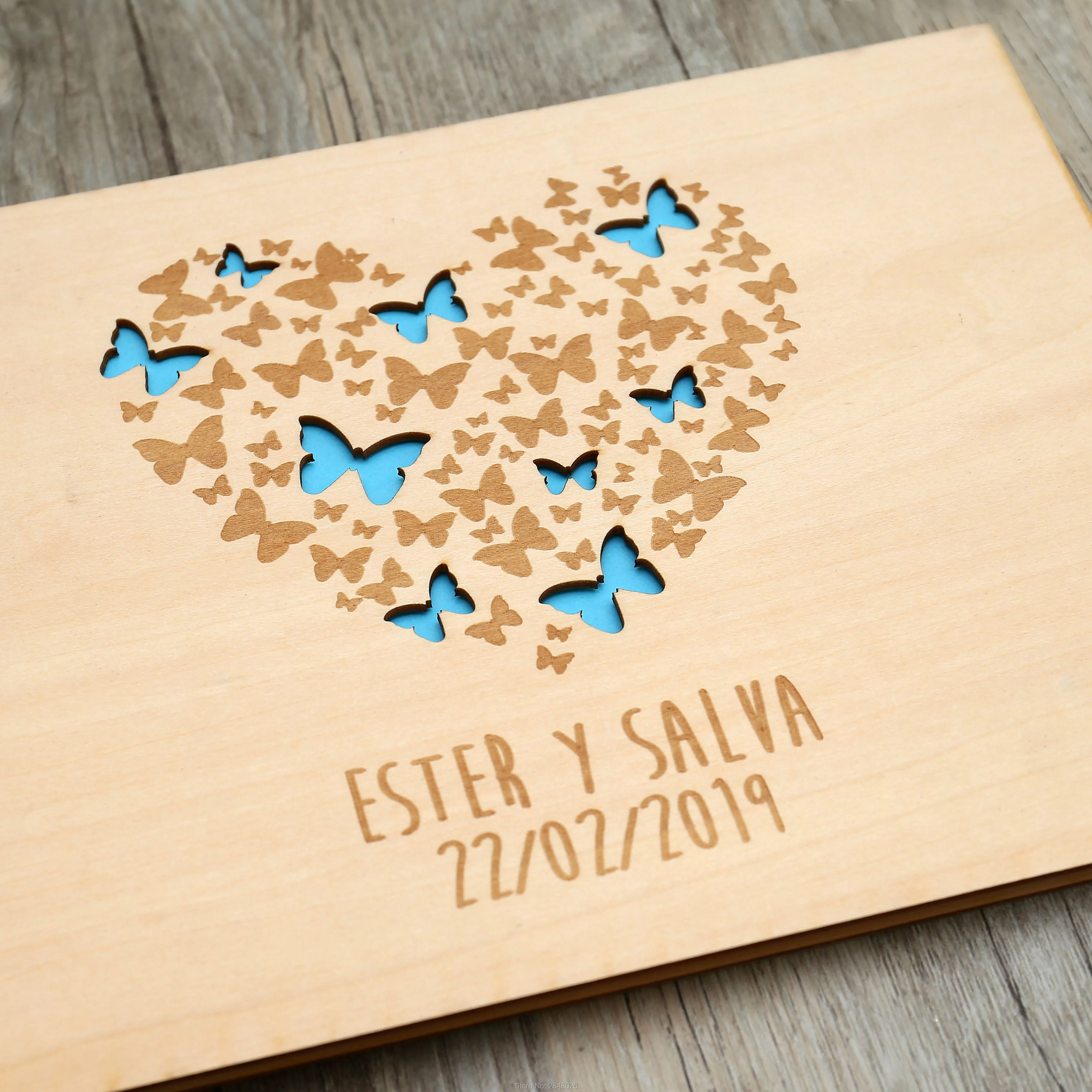Rustic engraved  Heart  weddin - Custom Photo Book recensie en prijs